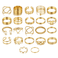 Pikkukuva 6 / 8: 22kpl set Vintage ontto sydämen set naisille minulle Gold
