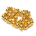 Pikkukuva 2 / 5: 10 kpl magneettiset hummerilukot solkikoukku pyöreä pallo tee-se-itse koru Gold 6mm