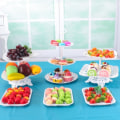 Miniatyrbilde 3 av 5: 1/2 stk Kakestativ Fat Cupcake Snacks Tallerkener Tre-lags Crea D