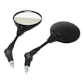 Miniatyrbillede 5 af 5: 1 Par Universal Folde Motorcykel Side Bakspejl 10mm Fo Black