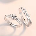 Miniatyrbild 7 av 8: Romantic The Little Prince Fox Couples Rings e Open Justerbar A9