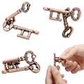 Miniatyrbilde 5 av 8: 1 stk Alloy Key Ring Puslespill Hjernetester IQ Test Barn Voksne li