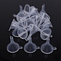 Miniatyrbilde 1 av 5: 20 stk/lot Plast Småtrakter Væskefylling Tomflaske Pac Transparent 40 pcs