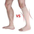 Miniatyrbild 5 av 5: 1 par Under Knä Stödstrumpor Varicose Vein Circulation Co Black L/XL