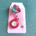 Miniatyrbild 5 av 8: Anatomisk hjärtdiagram Retractable Badge Reel med läder Ta Random model