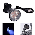 Miniatyrbilde 2 av 5: Fleksibel Super Bright 3 LED Clip On Spot USB Light Lampe For Lap black