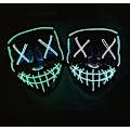 Miniatyrbillede 2 af 5: Halloween LED Mask Party Light Up Mixed Color Masque Glow In Da Blue
