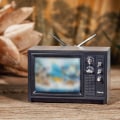Miniatyrbild 4 av 8: DollHouse Miniatyrprydnader Mini retro TV leksaksprydnader B