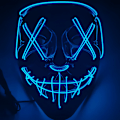 Miniatyrbillede 1 af 5: Halloween LED Mask Party Light Up Mixed Color Masque Glow In Da Blue