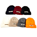 Miniatyrbillede 4 af 8: Strikkede Huer Kvinder Sort Beanie Tyk Hue Vinter Huer Beanies White