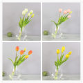 Miniatyrbilde 4 av 5: Luksus Silikon Real Touch Tulipaner Bukett Dekorativ Kunstig Dark pink