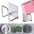 Miniatyrbilde 1 av 5: Kjøkken Svamper i rustfritt stål Holder Rack Vask Tilbehør St 2 pcs