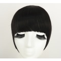 Miniatyrbillede 5 af 5: Fringe Clip In On Bangs Straight Hair Extensions brun sort *l dark brown