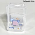 Miniatyrbilde 6 av 8: 1 STK Oppsamlingsbeholderkasse Transparent oppbevaringsboks i plast 10.5*6.8*4.2cm