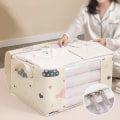 Miniatyrbilde 8 av 8: Dyne Oppbevaringspose Klær Sengeposer Polyester Stoff Støvpr Beige L