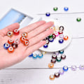Miniatyrbild 5 av 5: Murano Glass Charm Spacer Crystal Pärlor för armband Mixed Cha random 30pcs