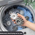 Miniatyrbilde 2 av 5: 4 stk Klesvask Ball Dekontaminering Anti-tangle Gjenbrukbar Hjem Cle Gray