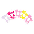Miniatyrbillede 8 af 8: 10 stk. Mini Kawaii Dyre Tegnefilm Gaffel Frugt Børn Kage Desse 3.8*1.6cm