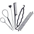 Pikkukuva 2 / 8: 6 kpl / set Hairstyle Braiding Tools Vedettävä hiushiuslevy one size