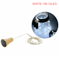 Miniatyrbillede 1 af 5: Solenergi Vinflaske Lys LED Strings Kobbertråd Hjem Pa White 1M-10LED