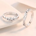 Miniatyrbild 8 av 8: Romantic The Little Prince Fox Couples Rings e Open Justerbar A3