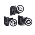 Miniatyrbillede 6 af 8: 4 Stk Kuffert Bagage Universal 360 graders drejelige hjul Trolle one size