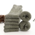 Miniatyrbilde 8 av 8: Vintervarme herresokker Tykke Pustende Casual Business Sokk Coffee