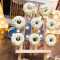 Miniatyrbillede 3 af 5: 6/8/9 Huller Donut Bordhylde Bracket Board Desserter Kage Decor 6 Holes