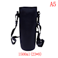 Miniatyrbillede 1 af 5: 420ml-1500ml vandflaskedækselposeholderrem Black 1500ml