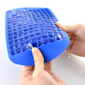 Miniatyrbillede 4 af 5: Isterningbakke 160 gitre 1X1cm Silikone Frugtterningform Lille Ic White