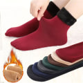 Miniatyrbilde 2 av 5: Winter Warm Thicken Thermal Socks Sømløs Sock Plus Velvet Flo Green