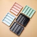 Miniatyrbillede 5 af 8: 1 stk 4 gitter lang stribe silikone isterninger Firkantet bakkeform DIY C Gray
