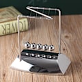 Miniatyrbillede 3 af 5: Z Newton Cradle Pendulum Ball Physics Science Pendulum Steel Ba one size