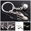 Pikkukuva 2 / 3: Uusi 3D e Metal Ring avaimenperä Avaimenperä Cool jalkapallokenkä Lovely Ke 2 pcs