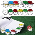 Miniatyrbild 2 av 8: 1st cap Mark golfbollsposition Avtagbar golfhatt M White C