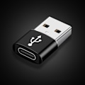 Pikkukuva 1 / 5: 1 kpl USB C 3.1 Type C naaras USB 3.0 Type A Urosportti Conve Black