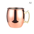 Miniatyrbillede 1 af 8: 530 ml Moscow Mule Kobber Krus Metal Krus Cup Skinke i rustfrit stål A2