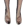 Miniatyrbild 8 av 8: Nya kvinnor Crystal Rhinestone Fishnet Net Mesh strumpor T Coffee 76cm