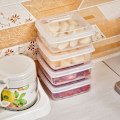 Miniatyrbild 4 av 5: Smörostförvaringslåda Bärbart kylskåp Färskhållning O Transparent 2 pcs
