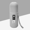 Miniatyrbillede 1 af 5: Bærbar tandbørste beskytter holderetuiet Travel Camping opbevaring Gray