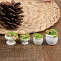 Pikkukuva 2 / 8: 2kpl Nukkekodin huonekalut 1:12 Asusteet Mini Green Bonsai Fl A2