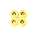 Miniatyrbilde 1 av 8: 4 stk/sett PU+metalluretan CNC-lagerhjul for trefinger Yellow