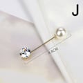 Pikkukuva 1 / 5: Vaatteet Rintaneulat Pearl Lapel Pin Neulemekko Rintakoru Housut Pi J