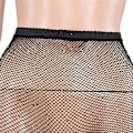 Miniatyrbild 7 av 8: Nya kvinnor Crystal Rhinestone Fishnet Net Mesh strumpor T Coffee 76cm