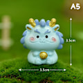 Miniatyrbillede 1 af 8: Tegneserie Zodiac farve dukke håndværk nøglering håndtaske vedhæng gave Dragon