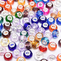 Miniatyrbild 2 av 5: Murano Glass Charm Spacer Crystal Pärlor för armband Mixed Cha random 30pcs