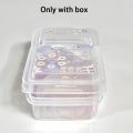 Miniatyrbilde 5 av 8: 1 STK Oppsamlingsbeholderkasse Transparent oppbevaringsboks i plast 10.5*6.8*4.2cm