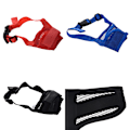 Miniatyrbild 3 av 5: Pet Dog Justerbar Bark Bite Mesh Mun Nosparti Grooming Black XXL