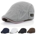 Miniatyrbild 2 av 5: Cabbie Flat Cap Andas Mesh Newsboy Basker Ivy Cap Dark blue