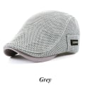 Miniatyrbild 1 av 5: Cabbie Flat Cap Andas Mesh Newsboy Basker Ivy Cap Gray